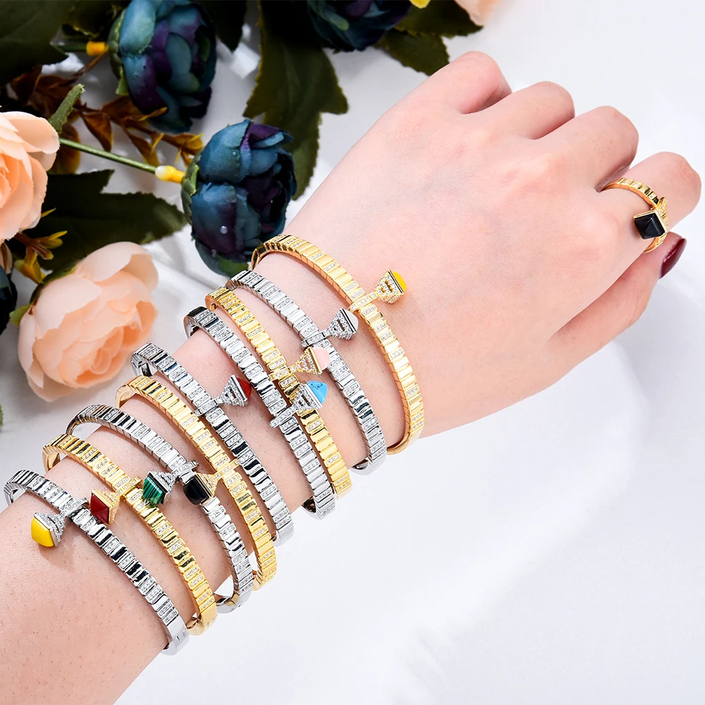 missvikki New Exclusive Princess Luxury Lucky 3D Clover Drop Bangles Rings Party Jewelry Set for Women Lady Stackable Mix Match
missvikki New Exclusive Princess Luxury Lucky 3D Clover Drop Bangles Rings Party Jewelry Set for Women Lady Stackable Mix Match