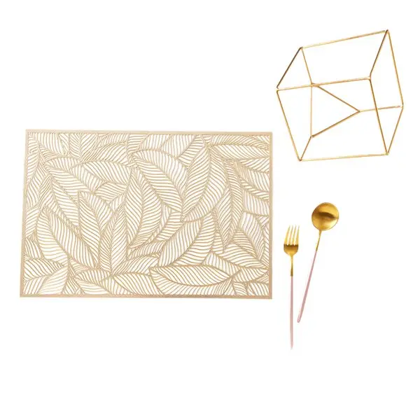 6 Pack Hot Stamping Hollowed-Out Insulated Placemat ,Leaf Pattern Coffee Cup Mats Kitchen Home Decor,Golden+Silver
6 Pack Hot Stamping Hollowed-Out Insulated Placemat ,Leaf Pattern Coffee Cup Mats Kitchen Home Decor,Golden+Silver
