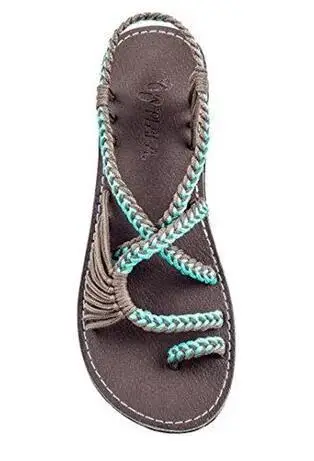 2021SummerLadies Sandals Round Toe Slip-On Woven Rope Knots Beach Casual Roman Shoes Braided Knots Casual Beach Slippers 
2021SummerLadies Sandals Round Toe Slip-On Woven Rope Knots Beach Casual Roman Shoes Braided Knots Casual Beach Slippers
