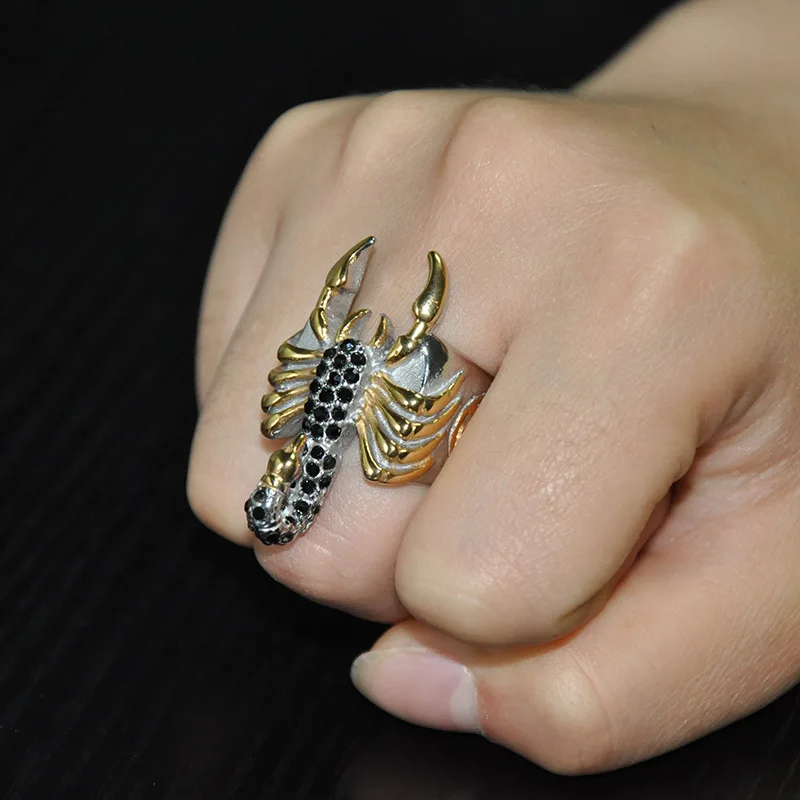 Wholesale Scorpion Finger Rings Male Accessories Titanium Steel Ring Crystal Fashion Jewelry Anniversary Birthday Party Gifts
Wholesale Scorpion Finger Rings Male Accessories Titanium Steel Ring Crystal Fashion Jewelry Anniversary Birthday Party Gifts