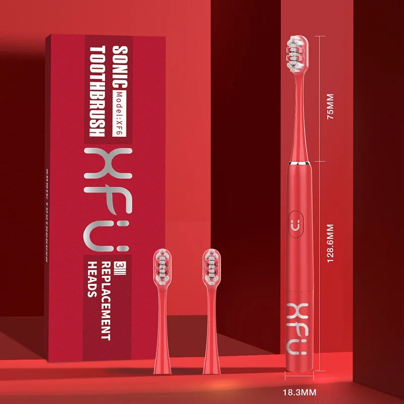 XFU Sonic Electric Toothbrush Smart Tooth Brush Ultrasonic Battery Automatic Teeth Clean Waterproof Replacement
XFU Sonic Electric Toothbrush Smart Tooth Brush Ultrasonic Battery Automatic Teeth Clean Waterproof Replacement