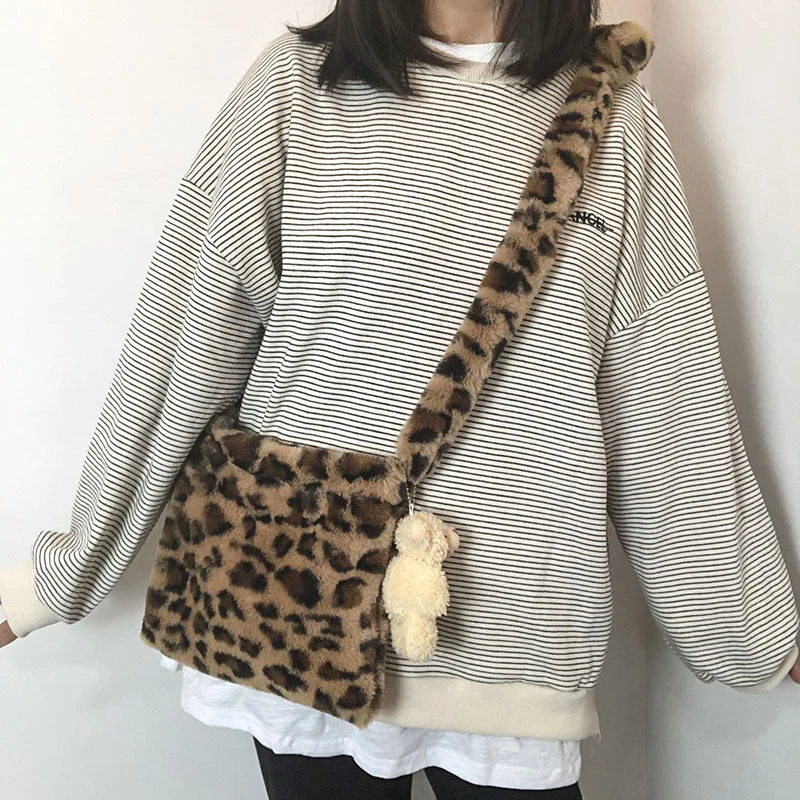 Drop Shipping Handbag Designer Women's Plush Shoulder Bags Soft Fur Hobo Leopard print Handbag Women Capacity Purse Lady Sac
Drop Shipping Handbag Designer Women's Plush Shoulder Bags Soft Fur Hobo Leopard print Handbag Women Capacity Purse Lady Sac