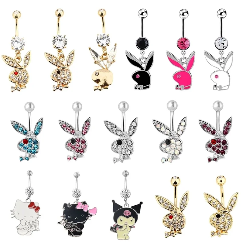 Cute Cat Belly Button Ring Navel Piercing Ring Bunny Belly Button Piercing Ring Rabbit Jewelry Kitty Cartoon Umbilical Pircing
Cute Cat Belly Button Ring Navel Piercing Ring Bunny Belly Button Piercing Ring Rabbit Jewelry Kitty Cartoon Umbilical Pircing