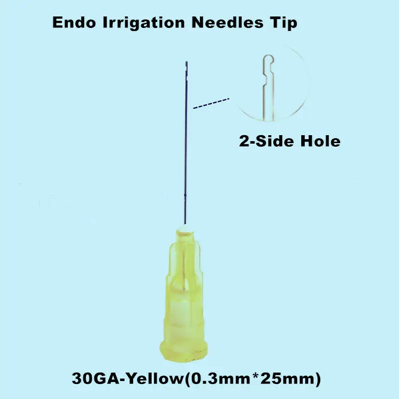 50Pcs Dental Endo Irrigation Needle 30GA-Yellow Disposable Syringe Tips 2-Side Holes
50Pcs Dental Endo Irrigation Needle 30GA-Yellow Disposable Syringe Tips 2-Side Holes