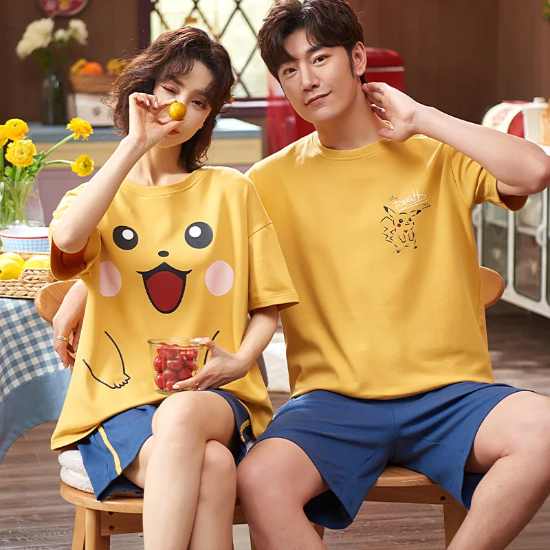 New Couple Summer Cotton Cartoon Cat Print Pajama Set Women Two-pieces Long Sleeve Sleepwear Breathable Soft Round Neck Set
New Couple Summer Cotton Cartoon Cat Print Pajama Set Women Two-pieces Long Sleeve Sleepwear Breathable Soft Round Neck Set