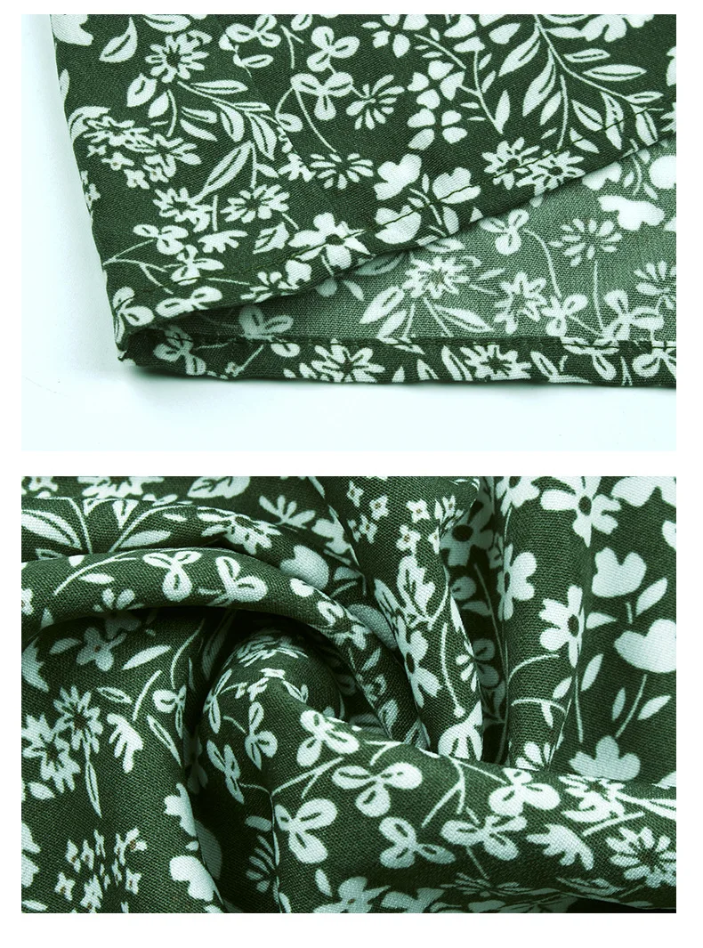 2021 New Green Floral Print Women Spring Summer Dress V Neck Long Sleeve Button Ruffles Swing Female Mini Holiday Dress Vestidos
2021 New Green Floral Print Women Spring Summer Dress V Neck Long Sleeve Button Ruffles Swing Female Mini Holiday Dress Vestidos