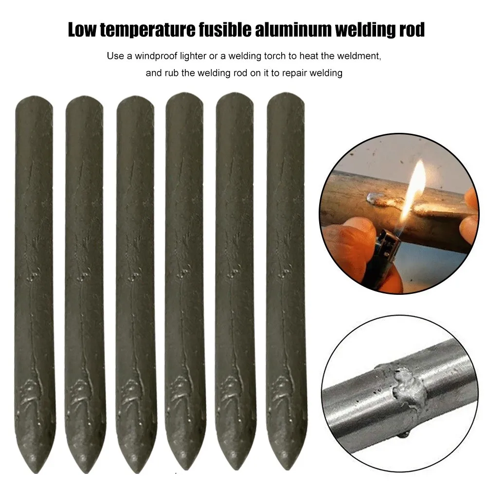 6PCS Powder Cored Welding Aluminum Rod Low Temperature Easy Melt Aluminum Soldering Welding Tool Accessories
6PCS Powder Cored Welding Aluminum Rod Low Temperature Easy Melt Aluminum Soldering Welding Tool Accessories