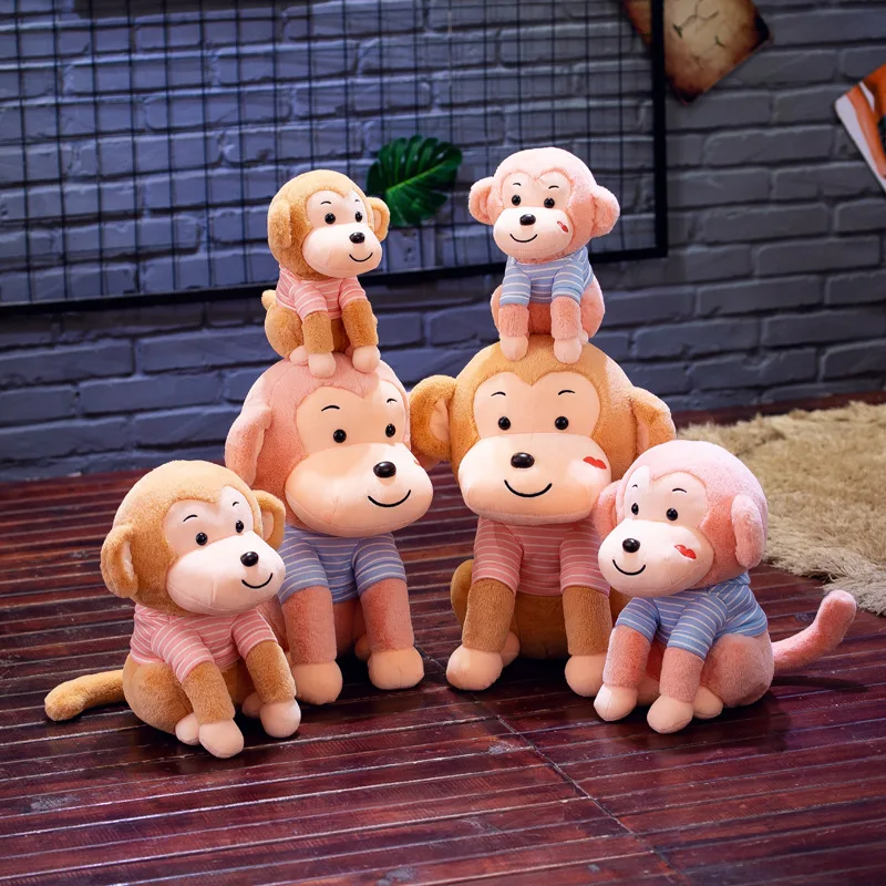 Cute Stuffed Animal Monkey Doll Lovely Plush Toys Birthday Present For Kids 
Cute Stuffed Animal Monkey Doll Lovely Plush Toys Birthday Present For Kids