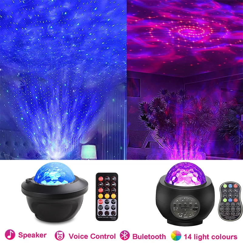 

Led estrela galxia cu estrelado projetor noite luz built-in bluetooth alto-falante para decorao do quarto criana crianas presen