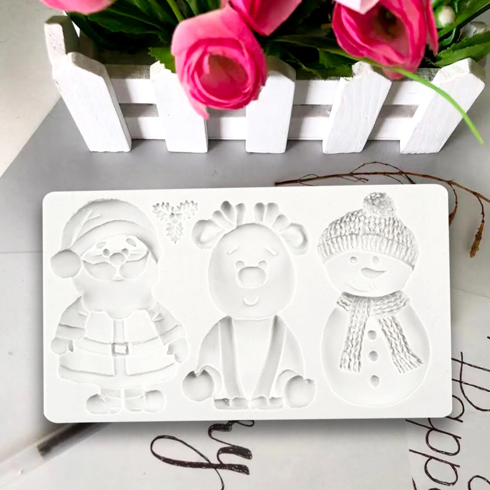 Christmas Silicone Fudge Mold Cake Ornaments Chocolate Food Grade Kitchen Baking Supplies Resin Art 3D Santa Snowman Deer Making
Christmas Silicone Fudge Mold Cake Ornaments Chocolate Food Grade Kitchen Baking Supplies Resin Art 3D Santa Snowman Deer Making