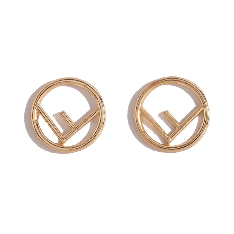 Big Earings Fashion Jewelry 2020 Leter F Round Stud Earrings Trendy Gold Color Earrings for Women
Big Earings Fashion Jewelry 2020 Leter F Round Stud Earrings Trendy Gold Color Earrings for Women