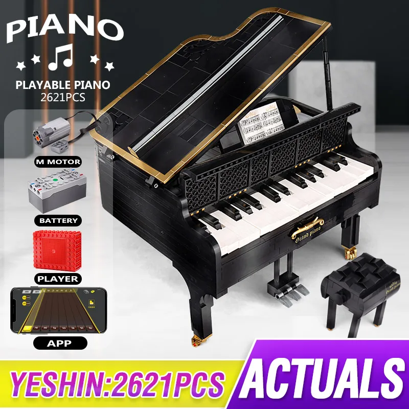 APP Programming Remote Control The High-Tech 21323 Playble Grand Piano Set Building Blocks Bricks Kids Christmas Gifts Toys
APP Programming Remote Control The High-Tech 21323 Playble Grand Piano Set Building Blocks Bricks Kids Christmas Gifts Toys