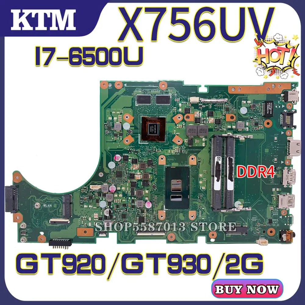 KEFU для ASUS X756UQK X756UV X756UJ X756UA X756UQ X756UR X756UVK X756U Материнская плата ноутбука