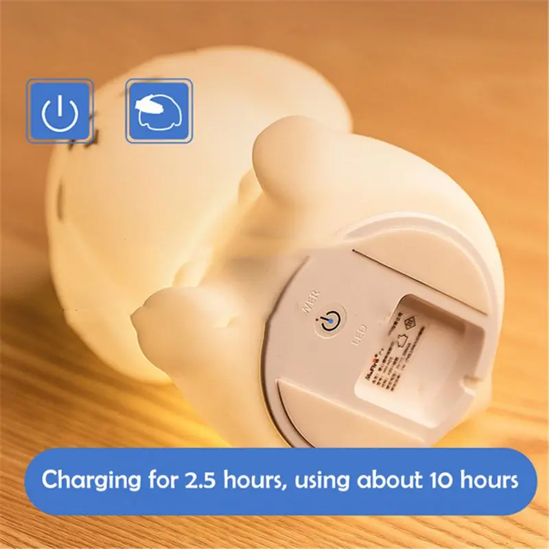 Colorful Dog Led Night Light Animal Light Usb Rechargeable Silicone Soft Cartoon Press Light Children Night Lamp Bedroom Light
Colorful Dog Led Night Light Animal Light Usb Rechargeable Silicone Soft Cartoon Press Light Children Night Lamp Bedroom Light