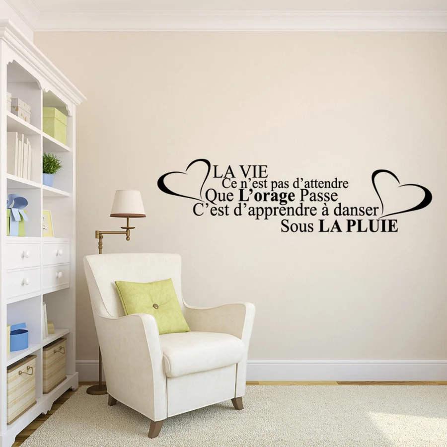 France Removable Vinyl Wall Decals Living Room Home Decor Poster Wall Stickers French Motto Phrases Self-Adhesive Wall Sticker
France Removable Vinyl Wall Decals Living Room Home Decor Poster Wall Stickers French Motto Phrases Self-Adhesive Wall Sticker