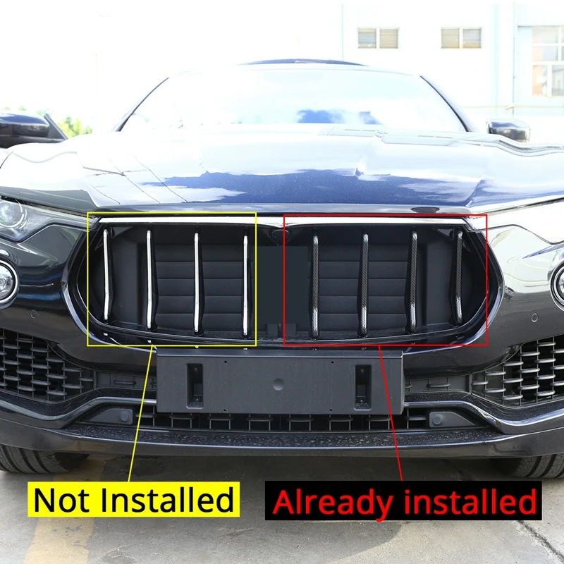 8Pcs Carbon Fiber Front Central Grill Grille Cover Molding Trim for Maserati Levante 2016-2019 
8Pcs Carbon Fiber Front Central Grill Grille Cover Molding Trim for Maserati Levante 2016-2019