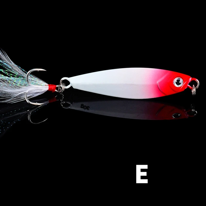 10g 51mm Fishing Lures Colorful Attracted Body With Barbed Hooks Moving Jigging Spoon Fishing Accessories
10g 51mm Fishing Lures Colorful Attracted Body With Barbed Hooks Moving Jigging Spoon Fishing Accessories