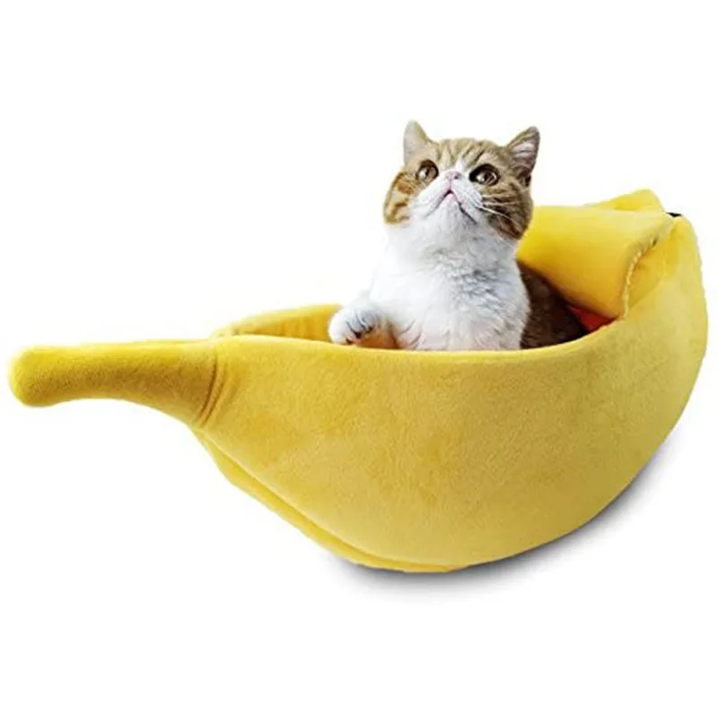 Cute Banana Cat Bed House, Christmas Pet Bed Soft Warm Cat Cuddle Bed, Lovely Pet Supplies for Cats Kittens Rabbit Small Dog Bed
Cute Banana Cat Bed House, Christmas Pet Bed Soft Warm Cat Cuddle Bed, Lovely Pet Supplies for Cats Kittens Rabbit Small Dog Bed