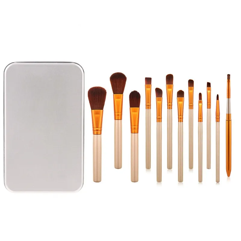 12pcs/lot Makeup Brushes Set Tin box packaging Eye Shadow Foundation Powder Eyeliner Eyelash Lip Make Up Brush Soft Hair Beauty
12pcs/lot Makeup Brushes Set Tin box packaging Eye Shadow Foundation Powder Eyeliner Eyelash Lip Make Up Brush Soft Hair Beauty