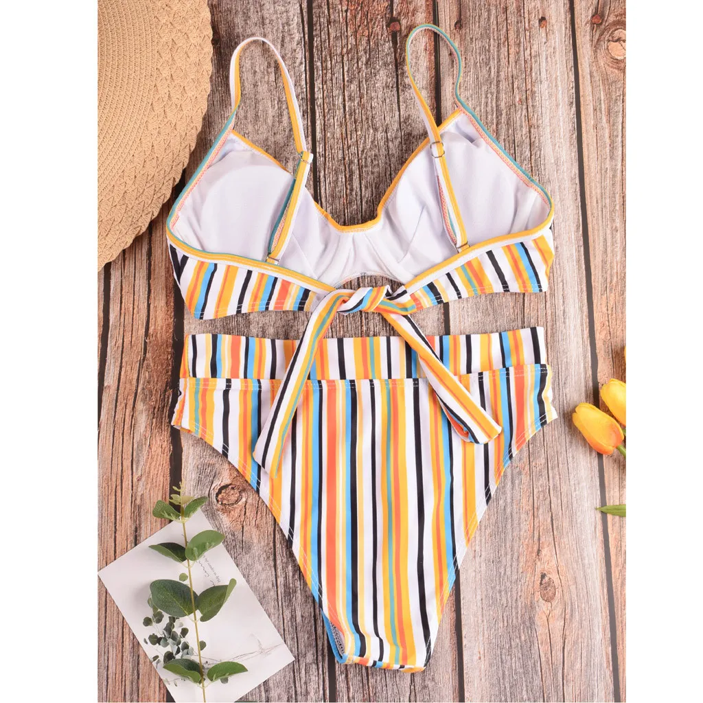 New Sexy Bikini Two-Piece Swimwear Women Swimming Suit Fashion Striped Print High Waist Swimsuit Bathing Suit Female Biquini
New Sexy Bikini Two-Piece Swimwear Women Swimming Suit Fashion Striped Print High Waist Swimsuit Bathing Suit Female Biquini
