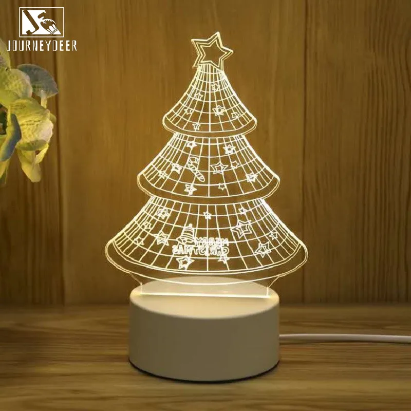 LED Christmas tree night light USB AcrylicNight light Variety of styles Crafts Home furnishings Birthday party Gift Decor Lamps
LED Christmas tree night light USB AcrylicNight light Variety of styles Crafts Home furnishings Birthday party Gift Decor Lamps