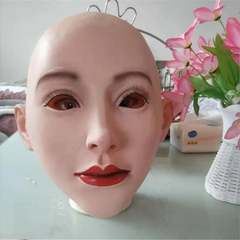 Новая маска для лица Реалистичная мягкая силиконовая женская маскарада