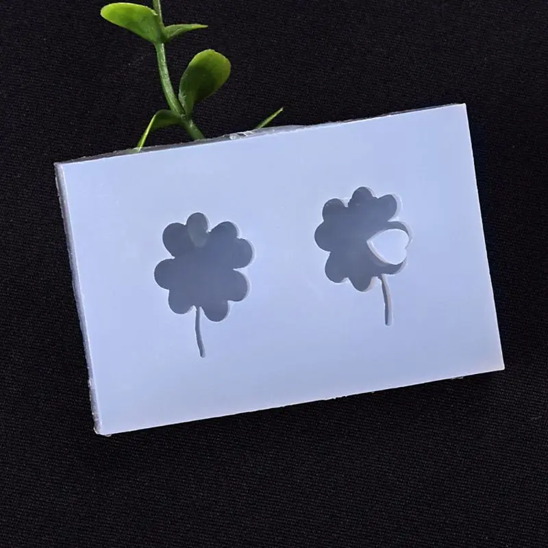 Мини Lucky Four leaf клевер форма силиконовая эпоксидная смола УФ клей ремесла плесень