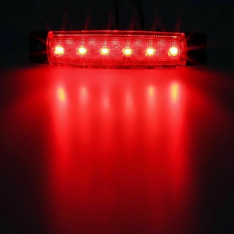 20X 3.8 Inch 6 LED Red Side Marker Lights, Trailer Marker Lights, RV Marker Light
20X 3.8 Inch 6 LED Red Side Marker Lights, Trailer Marker Lights, RV Marker Light