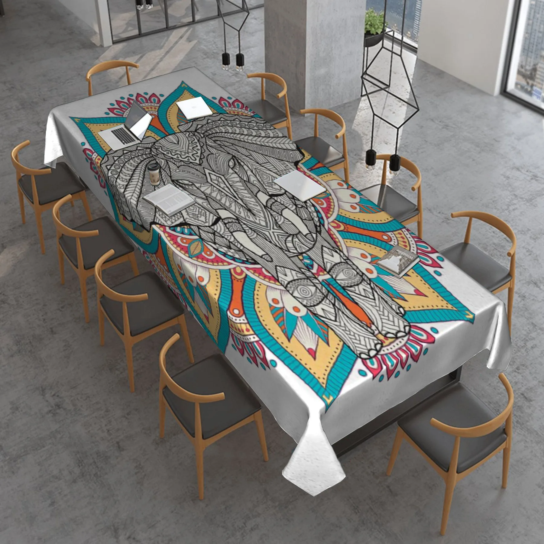 Rectangular tablecloth with ethnic characteristic pattern Antifouling tablecloth Tablecloth Dining decoration accessories
Rectangular tablecloth with ethnic characteristic pattern Antifouling tablecloth Tablecloth Dining decoration accessories