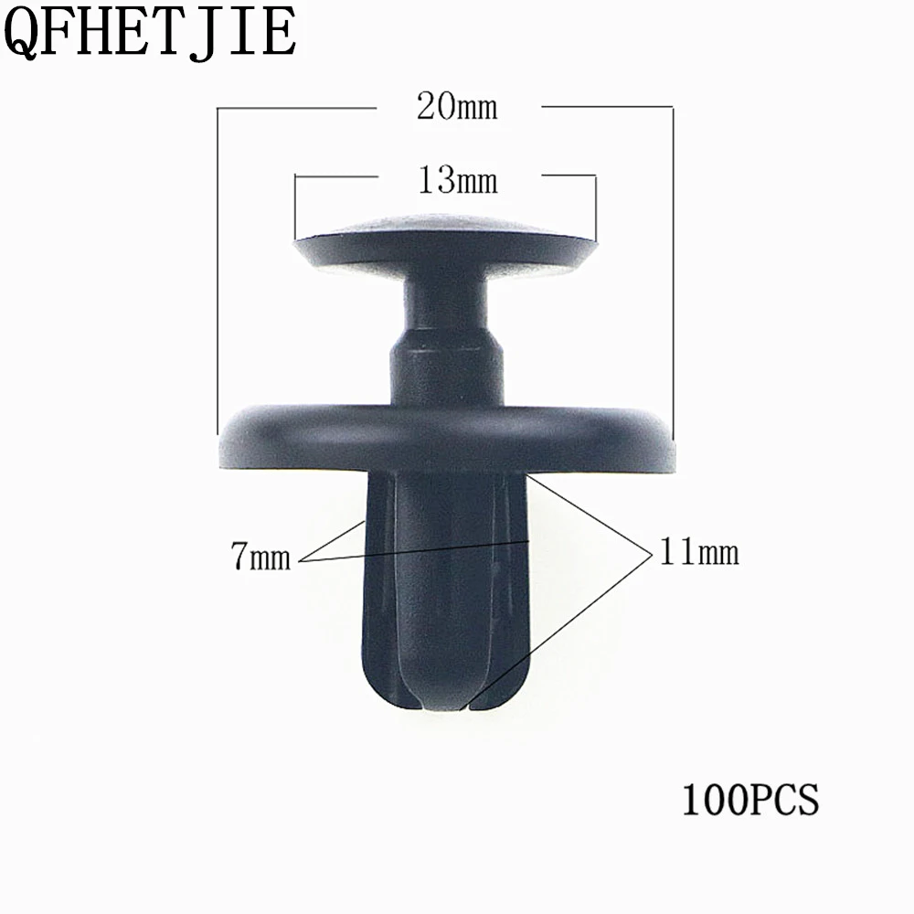 100Pcs Black Plastic Rivets Clips Auto Vehicle Car Bumper Clips Retainer Fastener Rivet Door Panel Fender Liner for BMW 
100Pcs Black Plastic Rivets Clips Auto Vehicle Car Bumper Clips Retainer Fastener Rivet Door Panel Fender Liner for BMW