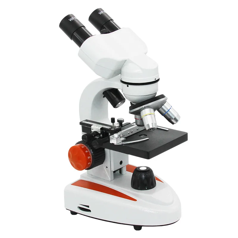 

Бинокулярный Биологический микроскоп HD с большим увеличением, научный эксперимент для обнаружения, портативный костюм для школьников