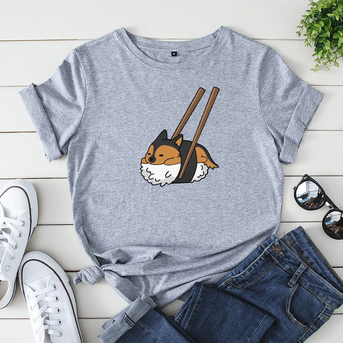 Summer T Shirt Funny Female Sushi Cool Tshirt French Bulldog Ullzang Cute Top Tees Women Clothes
Summer T Shirt Funny Female Sushi Cool Tshirt French Bulldog Ullzang Cute Top Tees Women Clothes