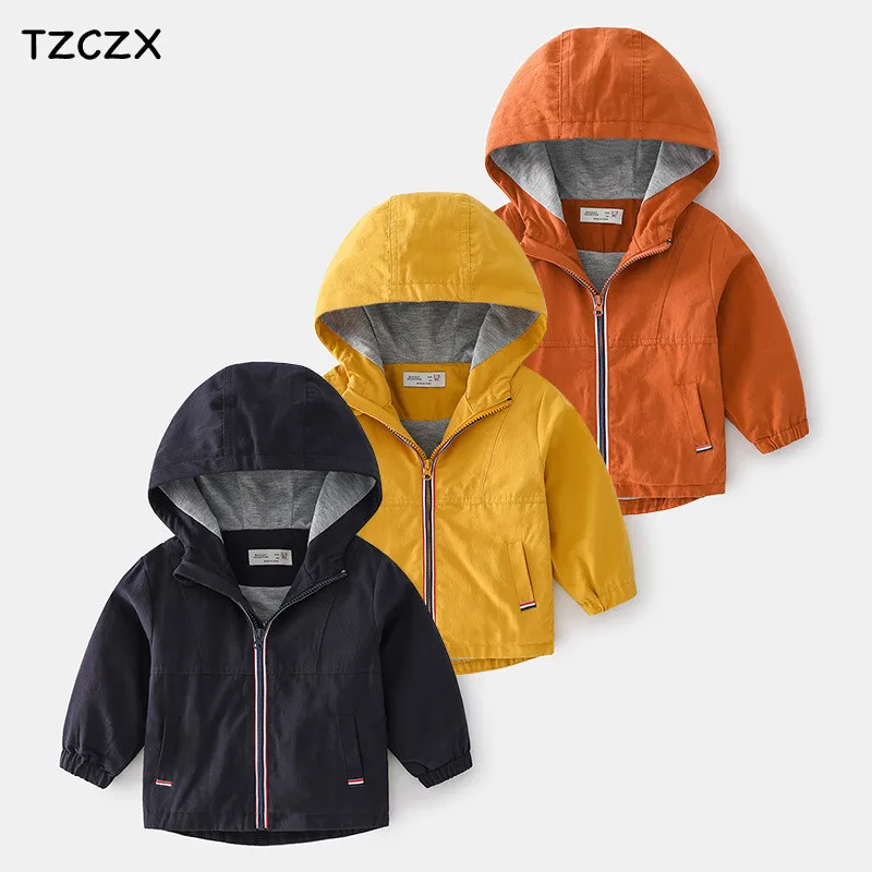 Новинка, детские куртки для мальчиков, однотонные пальто с капюшоном, детская верхняя одежда 
Новинка, детские куртки для мальчиков, однотонные пальто с капюшоном, детская верхняя одежда