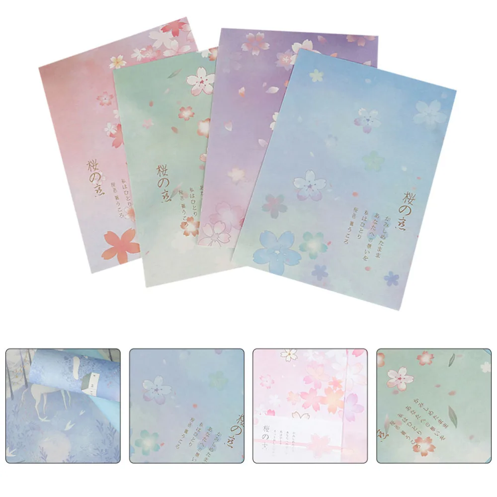 5 Set/40pcs Japanese Style Writing Paper Sakura Pattern Paper Stationery Paper
5 Set/40pcs Japanese Style Writing Paper Sakura Pattern Paper Stationery Paper