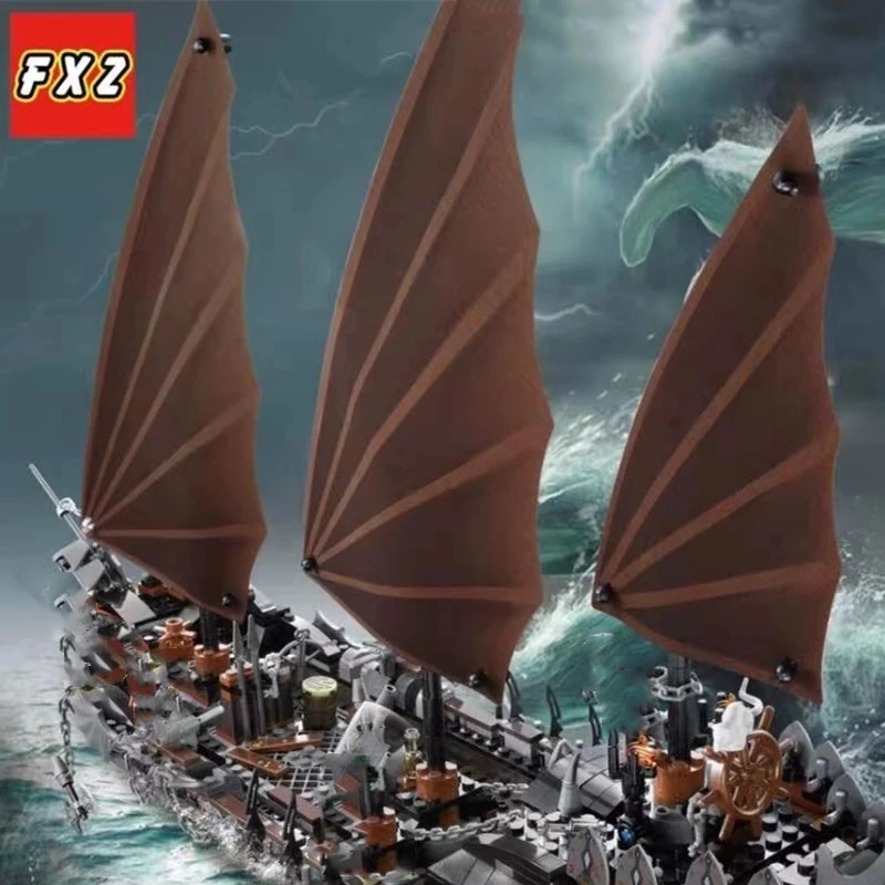 866pcs Magic Rings Movie Ghost Pirate Ship Caribbean Ambush Warships Building Blocks Bricks Toys For Children Gifts 79008 16018
866pcs Magic Rings Movie Ghost Pirate Ship Caribbean Ambush Warships Building Blocks Bricks Toys For Children Gifts 79008 16018