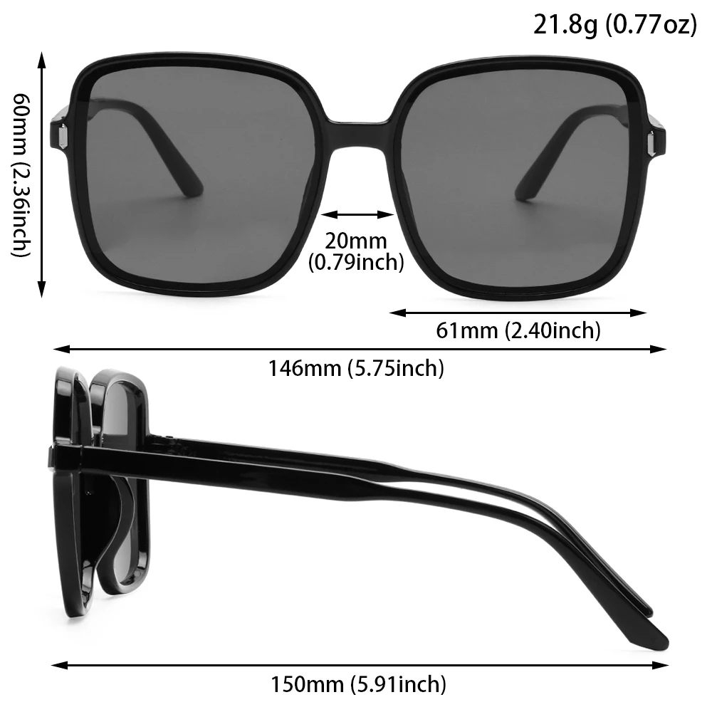 1PCS Vintage Luxury Oversized Sunglasses Women Square Sun Glasses Classic UV400 Big Frame Eyewear for Lady Fashion
1PCS Vintage Luxury Oversized Sunglasses Women Square Sun Glasses Classic UV400 Big Frame Eyewear for Lady Fashion