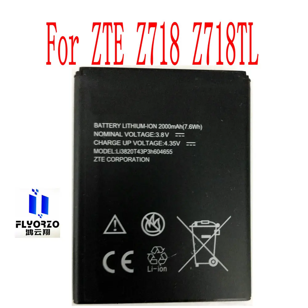 High Quality 2000mAh Li3820T43P3h604655 Battery For ZTE Z718 Z718TL Mobile Phone 
High Quality 2000mAh Li3820T43P3h604655 Battery For ZTE Z718 Z718TL Mobile Phone