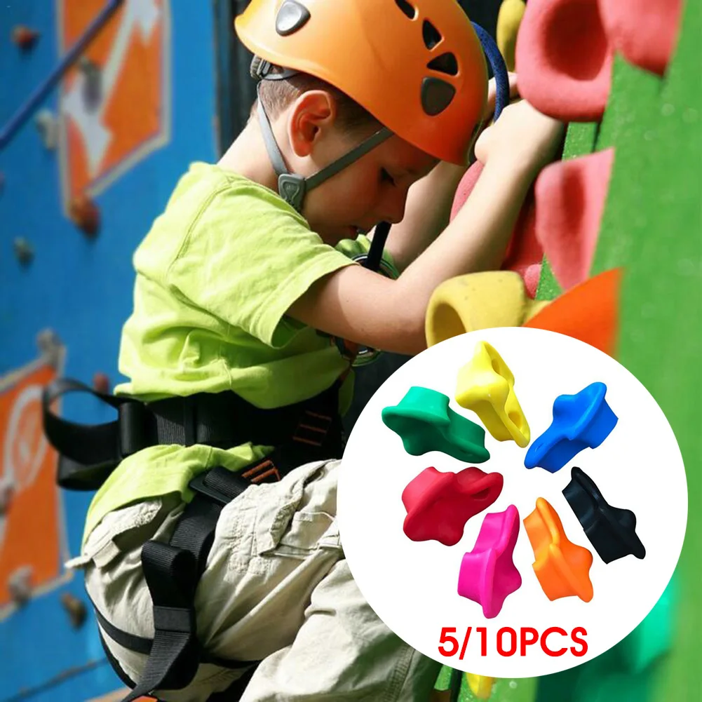 5/10pcs Rock Climbing Holds Set with Screw Bolt Gasket Rock Wall Grips For Kids Indoor and Outdoor Climbing Hiking Accessories
5/10pcs Rock Climbing Holds Set with Screw Bolt Gasket Rock Wall Grips For Kids Indoor and Outdoor Climbing Hiking Accessories