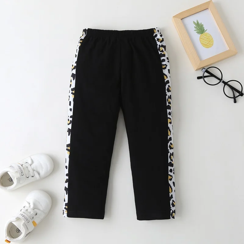 Fashion Cool Winter Fall Toddler Girl Clothes 2pcs Set Letter Leopard Patchwork Long Sleeve Hooded Sweater Tops+trousers 1-6Y
Fashion Cool Winter Fall Toddler Girl Clothes 2pcs Set Letter Leopard Patchwork Long Sleeve Hooded Sweater Tops+trousers 1-6Y