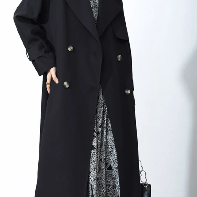 Temperament Windcoat Jacket Female Middle-Length 2021 Spring New Korean Version Of The Stylish Over-The-Knee 
Temperament Windcoat Jacket Female Middle-Length 2021 Spring New Korean Version Of The Stylish Over-The-Knee
