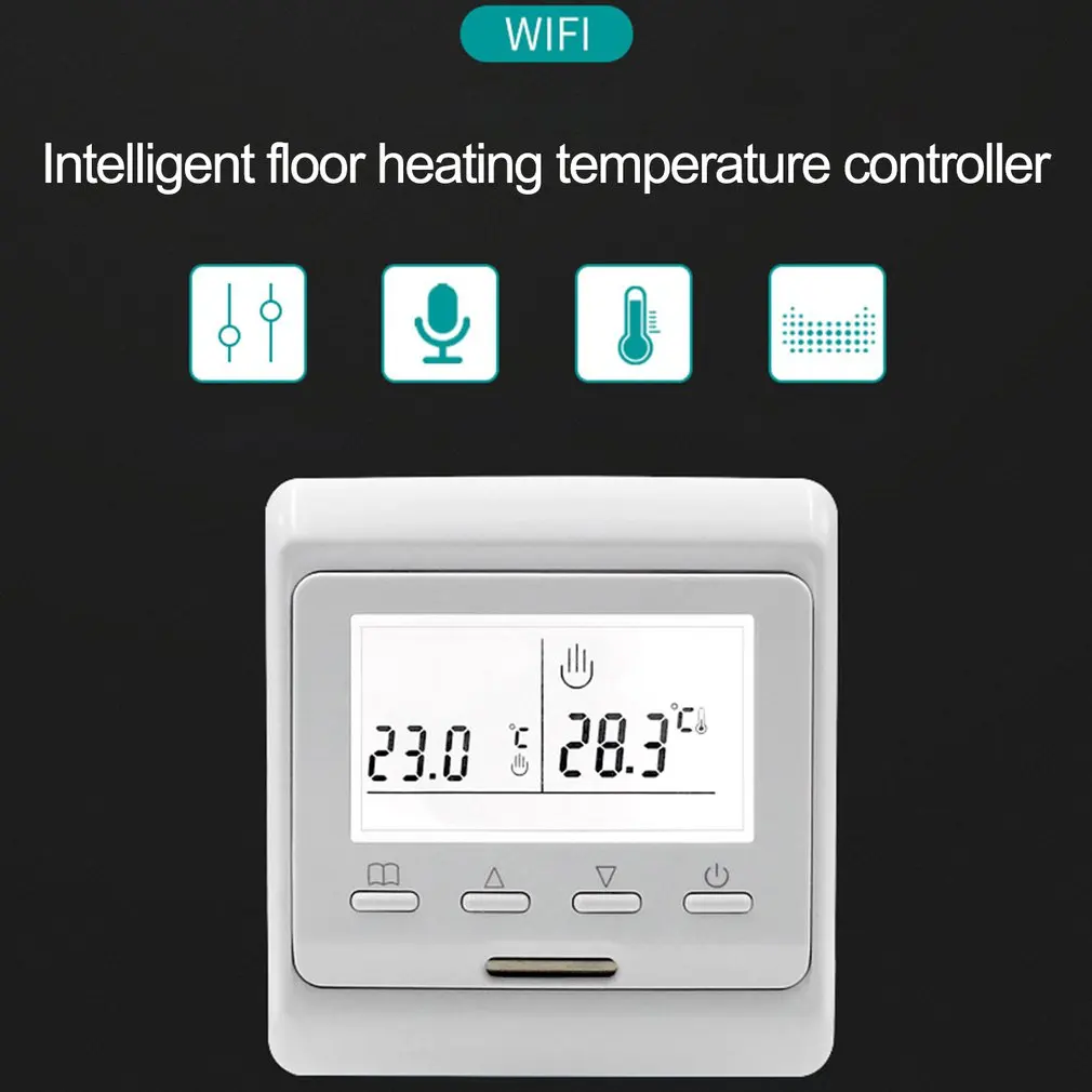220V LCD Thermostat Programmable Electric Digital Floor Heating Room Air Thermostat Warm Floor Controller WIFI Function Optional
220V LCD Thermostat Programmable Electric Digital Floor Heating Room Air Thermostat Warm Floor Controller WIFI Function Optional