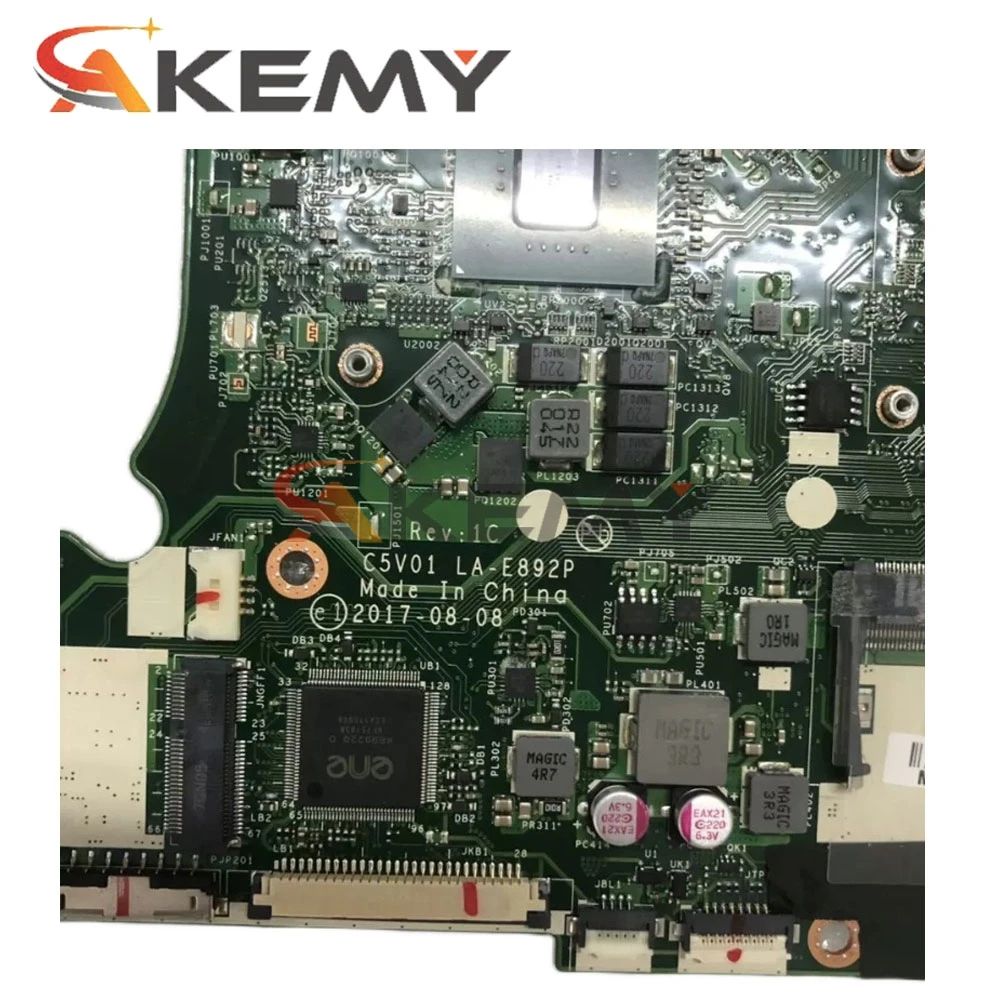Akemy Laptop motherboard For ACER Aspire A515-51G i7-7500U Mainboard LA-E892P SR341 N16S-GTR-S-A2 DDR4
Akemy Laptop motherboard For ACER Aspire A515-51G i7-7500U Mainboard LA-E892P SR341 N16S-GTR-S-A2 DDR4