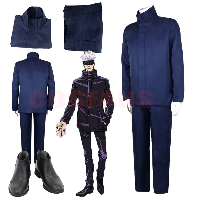 Anime Jujutsu Kaisen Gojo Satoru Cosplay Costume Tops Pants Eye Patch Gojo Satoru clothes Halloween Party Men Uniform Shoes Wigs
Anime Jujutsu Kaisen Gojo Satoru Cosplay Costume Tops Pants Eye Patch Gojo Satoru clothes Halloween Party Men Uniform Shoes Wigs