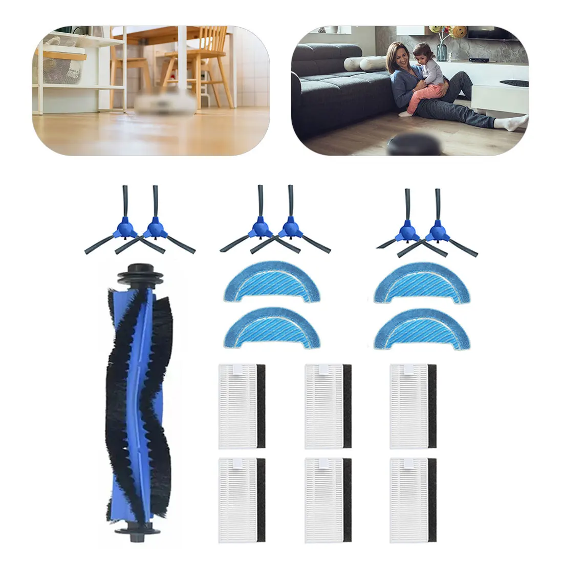 For Cecotec Conga 1090 Ultra Robotic Robot Vacuum Cleaner Parts Replacement Main Brush Side Brush Hepa Filter Mop Cloth
For Cecotec Conga 1090 Ultra Robotic Robot Vacuum Cleaner Parts Replacement Main Brush Side Brush Hepa Filter Mop Cloth