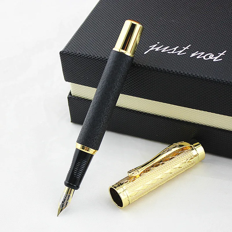 Stationery Promotion Luxury black and Gold Clip Fountain Pen 0.5mm Metal Ink Pens School Supplies Office Supplies
Stationery Promotion Luxury black and Gold Clip Fountain Pen 0.5mm Metal Ink Pens School Supplies Office Supplies