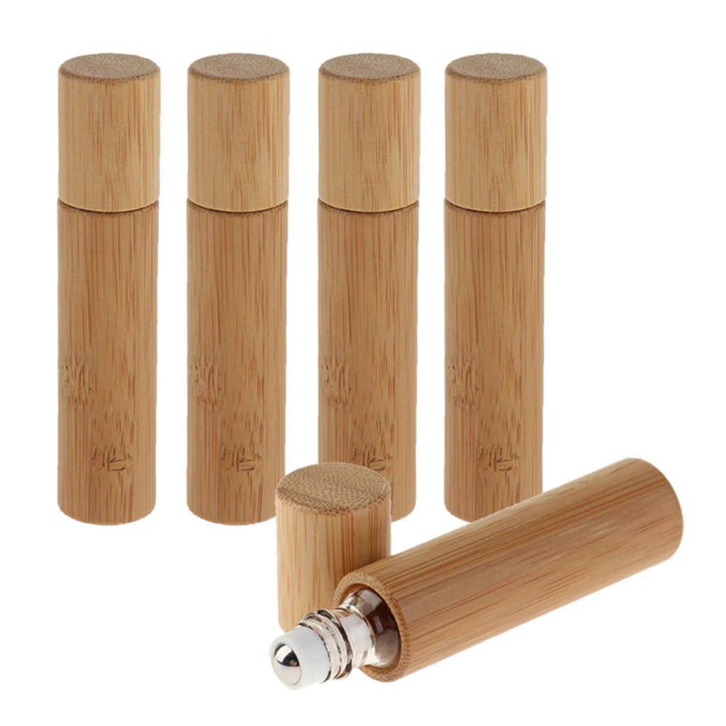 5pcs 10ml Bamboo Roll On Bottle For Essential Oils Perfume Aromatherapy, Steel Roller Ball Vials, Make Up Sample - Reusable
5pcs 10ml Bamboo Roll On Bottle For Essential Oils Perfume Aromatherapy, Steel Roller Ball Vials, Make Up Sample - Reusable