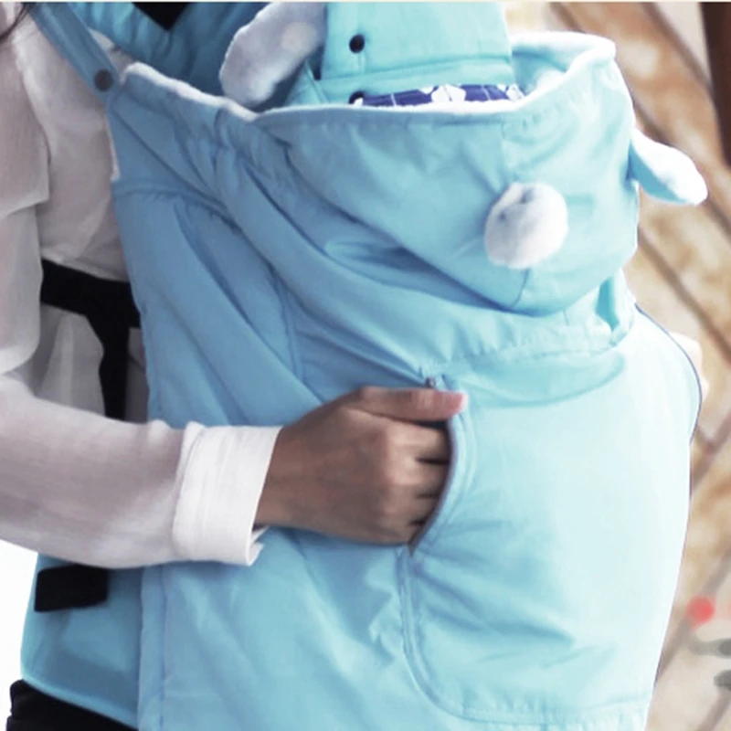 

New Thicken Warm Wrap Sling Baby Carrier Outdoor Windproof Baby Backpack Blanket Carrier Cloak Funtional Winter Cover Hot