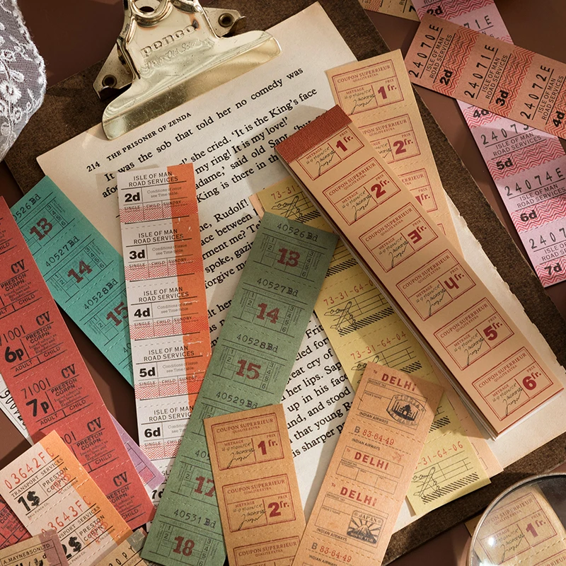 40 Pcs Retro ticket Scrapbooking material paper Vintage Easy to tear Decorative paper Diy Diary Stationery Craft Supplies
40 Pcs Retro ticket Scrapbooking material paper Vintage Easy to tear Decorative paper Diy Diary Stationery Craft Supplies