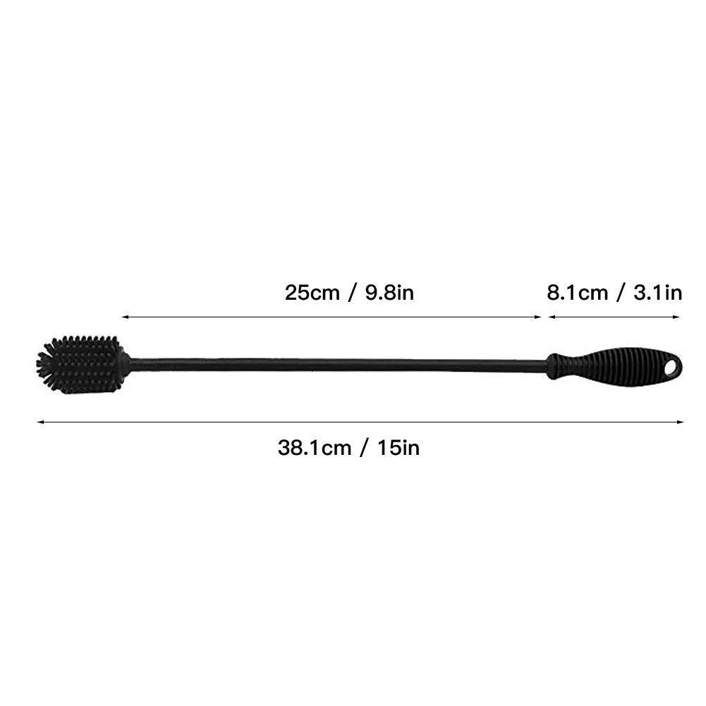 Long Handle Round Brush Head Cleaning Brush Food-Grade Contact with Silicone Gel Silicone Bottle Brush Cleaning Brush 
Long Handle Round Brush Head Cleaning Brush Food-Grade Contact with Silicone Gel Silicone Bottle Brush Cleaning Brush