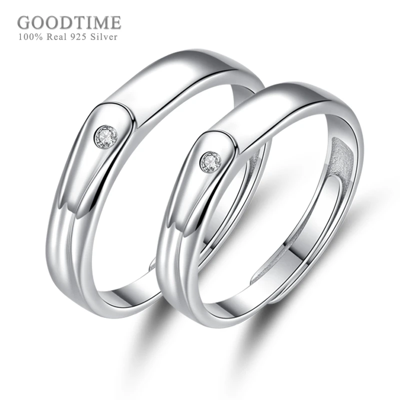Fashion Lover Rings 100% Real 925 Sterling Silver Rings Wedding Couple Zircon Drill Ring Jewelry Record Rings For Valentine Day
Fashion Lover Rings 100% Real 925 Sterling Silver Rings Wedding Couple Zircon Drill Ring Jewelry Record Rings For Valentine Day